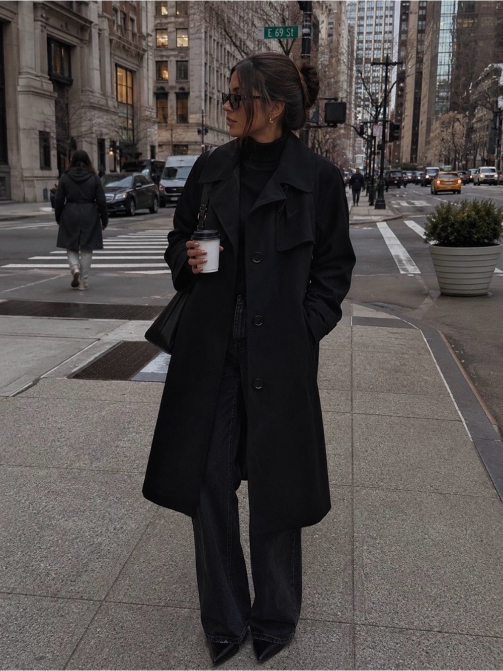 Calvin Klein Black Trenchcoat